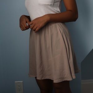 Blush Skater Mini Skirt